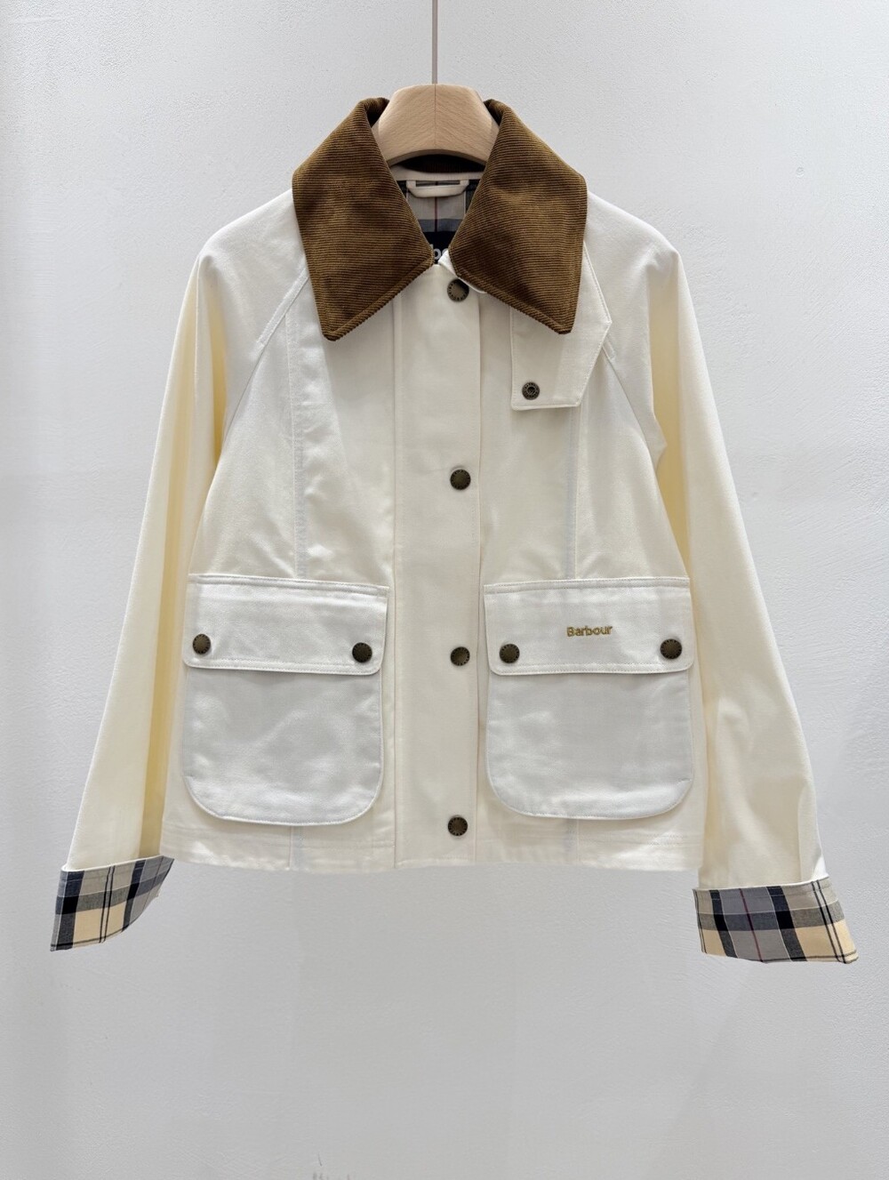 Barbour Cropped Beadnell Casual Jacket - Picture 2 of 9